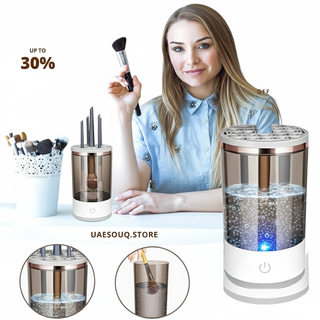 Automatic Makeup Brush Cleaning Tool